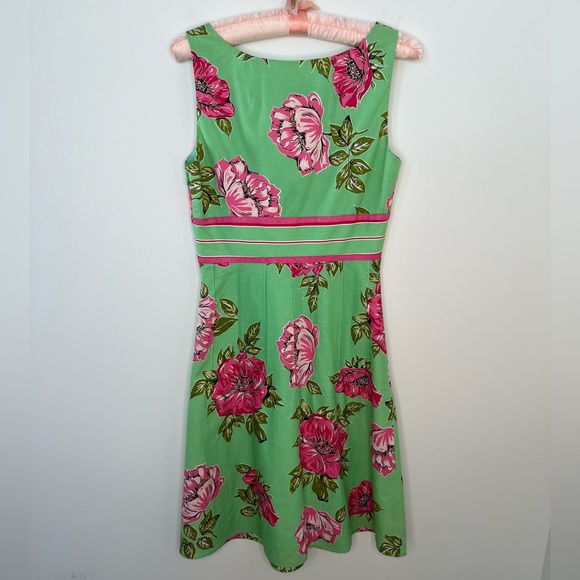 Tibi, Rose Floral Mini Dress, Sz: 0, Vintage Inspired Design, Greens/Pink/Red ๐น - Picture 4 of 13
